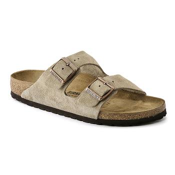 Dámské Arizona Birkenstock Semišové Læder Hnědé | CZ 62EBC